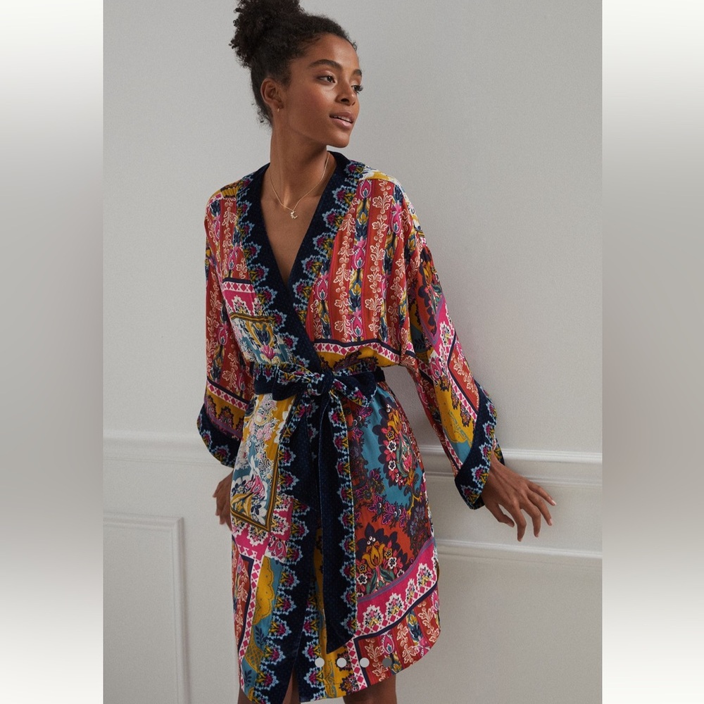 ANTHROPOLOGIE Zadie Velvet Robe XS/X